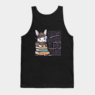 Solving Mysteries One Hop at a Time Cute Bunny Tank Top